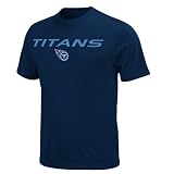 NFL Men's Tennessee Titans Line Of Scrimmage IV Short Sleeve Tee (Athletic Navy, Large)