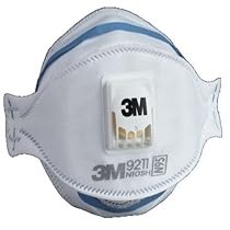 3M R9211-10 N95 Cool-Flow Particulate Sanding Respirator, 10-Pack