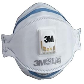 3M R9211-10 N95 Cool-Flow Particulate Sanding Respirator, 10-Pack