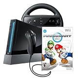 Wii Console with Mario Kart Wii Bundle - Black