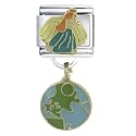 Earth Angel Gift Dangle Italian Charm Bracelet