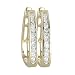 14K Yellow Gold 1/2 ct. Channel Set Diamond Huggie Earrings
