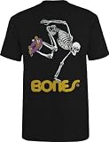 Powell Peralta Skeleton Skateboard T-Shirt, Black, Medium
