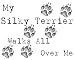 My Silky Terrier Walks All Over Me Apron
