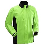 Tenn Mens Light Flo Mk II Waterproof/Breathable Cycle Jacket - Hi-Viz Green