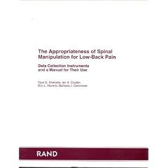 The Appropriateness Of Spinal Manipulation For Low-back Pain: Data Collection Instruments And A Manual For Their Use