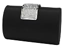 Satin, Mini Clutch, Rhinestone Closure Evening Bag - Paige (41 940)
