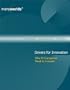 Drivers for Innovation : Why All Companies Need to Innovate