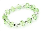 Peridot Single Strand Sharon Swarovski Crystal Bracelet