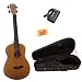 Mahalo U-320B Deluxe Baritone Ukulele Bundle with Hardshell Case, Tuner, and Polishing Cloth