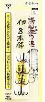 がまかつ(Gamakatsu) バラ イカ鈎(丸型)8本錨 黒 S 66337