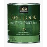- W40B00782-14 Best Look Latex Semi-Gloss 100% Acrylic House And Trim Paint