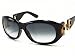 GUCCI 2970S GG2970/S D287V SHINY BLACK PLASTIC GRAY GRADIENT LENS SUNGLASSES SHADES