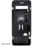 Verizon LG VX8500 Chocolate Crystal Rubberize Black Case Cover with Detchable Belt Clip