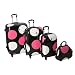International Traveller Shiny Large Dot Polycarbonate 4-Wheel Drive Four Piece Set