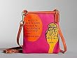 Coach Bonnie Nova Girly Print Swingpack Crossbody Messenger Bag 42605 Orange Fuchsia