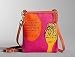 Coach Bonnie Nova Girly Print Swingpack Crossbody Messenger Bag 42605 Orange Fuchsia