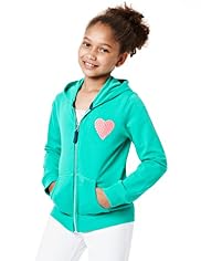 Pure Cotton Zip Through Hooded Sweat Top