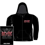 Black Ice Zipped Hoody  (Blk,Xxl,Male), AC/DC