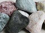 清家石材 砂利 サンプル 五色砂利 砕石砂利3-4cm