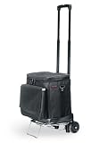 Cellar W/Trolley - Black 6 Bottle Tote