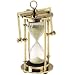 Stundenglas Sanduhr kardanisch mit Wandaufh�ngung, Messing