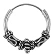 12mm Bali Hoop Earrings Sterling Silver