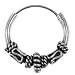 12mm Bali Hoop Earrings Sterling Silver