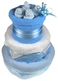 3 Tier Nappy Cake - Baby Boy Blue