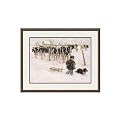 Curious Onlookers Framed Lithograph- 20.5x28.5"