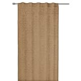 Accents de Ville Bandol Curtain with Back Tabs, Brown, 42-inch x 90-inch by Accents de Ville