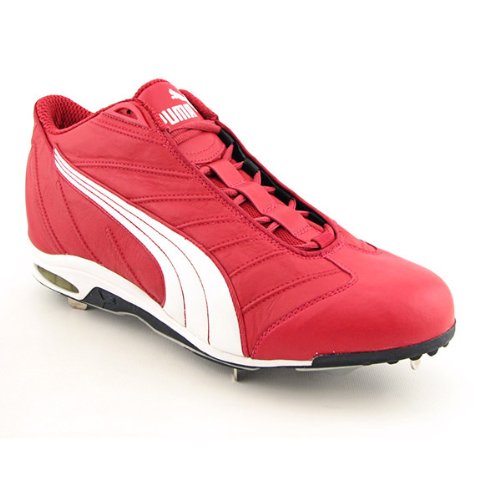 Puma Cell Metal k Mid Cleats Baseball Shoes Red Mens