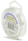 Artistic Wire 18-GaugeTarnish Resistant Silver Wire, 20-Feet