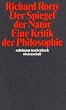 Der Spiegel der Natur: Eine Kritik der Philosophie (suhrkamp taschenbuch wissenschaft)