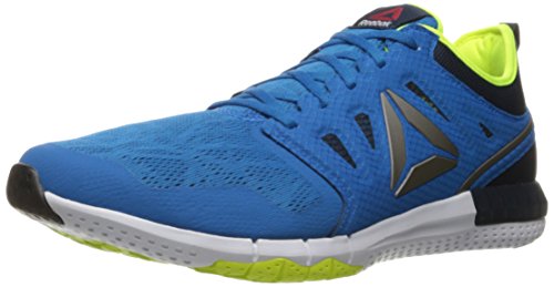Reebok Men's Zprint 3D Running Shoe, Instinct Blue/Collegiate Navy/Solar Yellow, 11 M US