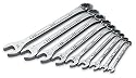 SK 1709 Professional 9 Piece 6 Point and 12 Point 1/4-Inch to 3/4-Inch Fractional Combination Wrench Set