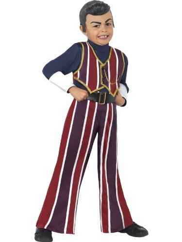 Fancy Dress To Impress Lazy Town Dress-Up Childrens Fancy Dress Robbie Rotten Costume Toddler Age 3-4