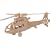 Helicopter - Woodcraft Construction Kit