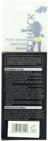 Dollirock Eyelashes, Flutter Diamonte 518