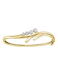 0.50CTW DIAMOND FLOWER BANGLE