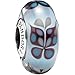 Pandora Butterfly Kisses Blue Murano Glass 791622