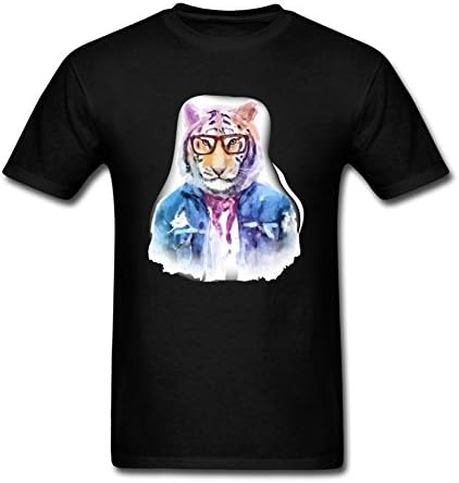 Huacon Van Men's Tipster Tiger Art T-shirt Black M