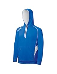 Apparel: ASICS Mens Team Hoody,Royal/White,X-Small - ASICS