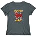 T-Shirt Womens Dark Silver " ABSOLUTELY Tibetan Spaniel CRAZY " Dogs