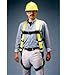 Miller 850FD Yellow Universal Vest-Style Body Harness - Polyester Webbing - 612230-10505 [PRICE is per EACH]