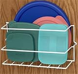 Plastic Lid Holder (White) (11 3/8"W x 5.5"H x 3.5"D)