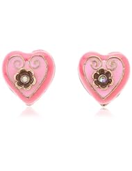 Betsey Johnson "Paris is Always a Good Idea" Heart Stud Earrings