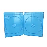 100 Empty Standard DOUBLE Blue Replacement Boxes / Cases for Blu-Ray Discs #DVBR12BRDO