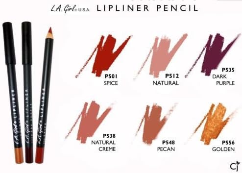 LA COLORS AUTO LIP LINER & LA GIRL MATTE LIP LINER PENCIL FOR LIPS#LA GIRL CAPPUCCINO