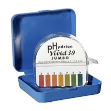 Micro Essential Lab HJ620 Hydrion Vivid Wide Range pH Test Paper Dispenser, 3.0 - 9.0 pH, Single Roll Jumbo